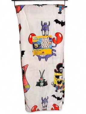 SpongeBob SquarePants Halloween Plush Throw Blanket